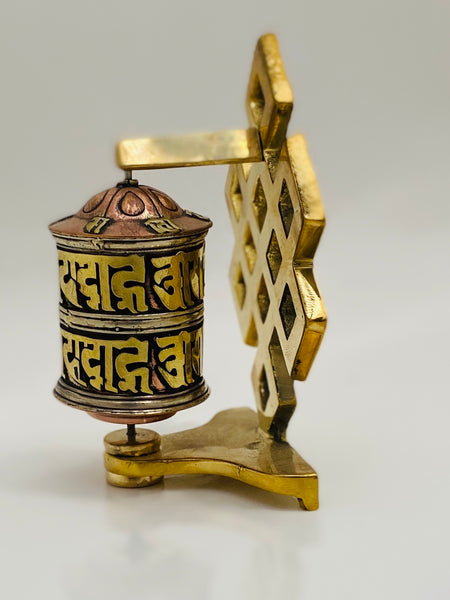 Desk Prayer Wheel - Yogi Singing Bowl