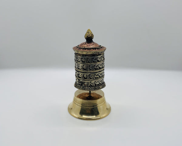 Desk Prayer Wheel - Yogi Singing Bowl