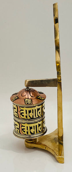 Desk Prayer Wheel - Yogi Singing Bowl