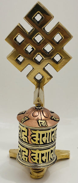 Endless Knot Prayer Wheel - Yogi Singing Bowl