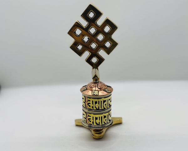 Endless Knot Prayer Wheel - Yogi Singing Bowl