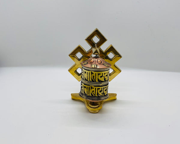 Desk Prayer Wheel - Yogi Singing Bowl