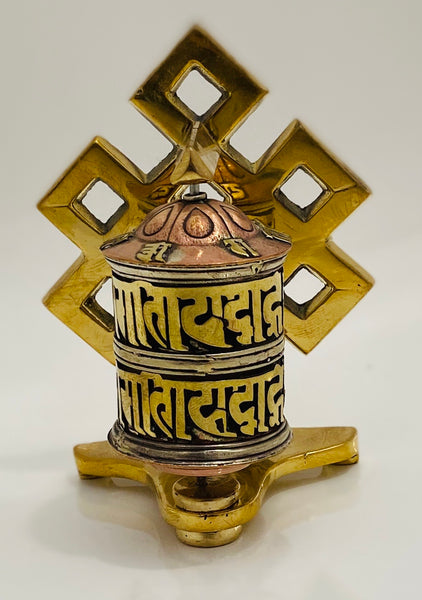 Desk Prayer Wheel - Yogi Singing Bowl